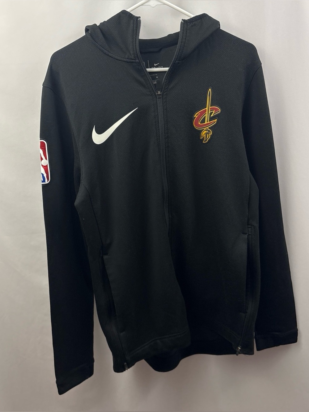 Nike Cleveland Cavaliers Showtime Therma Flex Warmup Hoodie Full Zip Black Sz L
